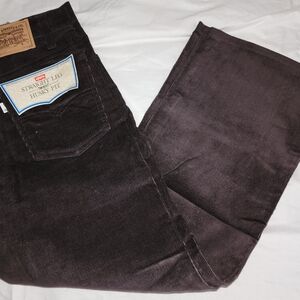 Vtg Levi's 919-1528 Brown Corduroy Pants Classic Style Straght Leg Husky Fit